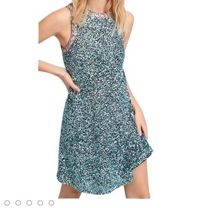 NWT Anthropologie Varun Bahl Sequin Cocktail Dress Size 10